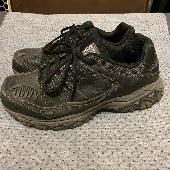 Skechers Steel Toe Cankton ST Work Relaxed Fit Sneakers - Men’s 9 w/ Insoles - Picture 6 of 15